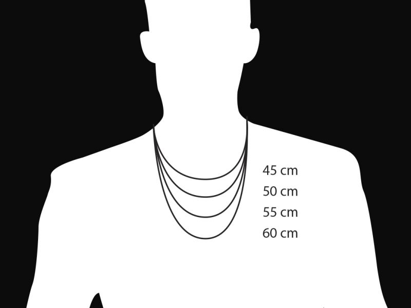 Cadenas de oro hombre, Longitud: 60 cm